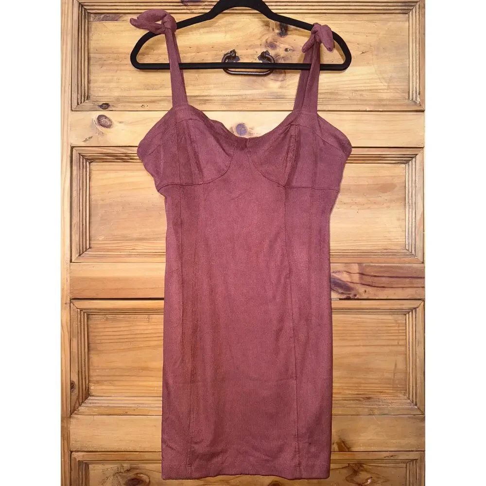 Free People Something Bout You Slip Dress Terracotta Large